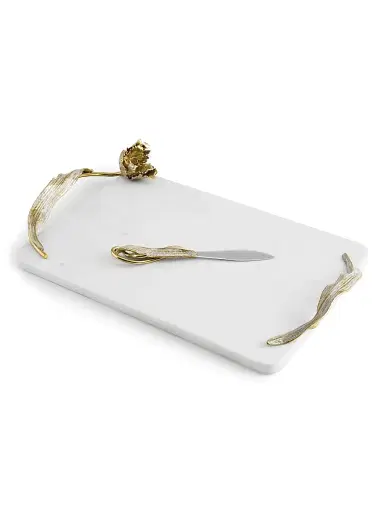 Michael Aram Tulip Marble Cheese Board & Knife Set | Thumbnail 4 Michael Aram Tulip Marble Cheese Board & Knife Set | Thumbnail 4