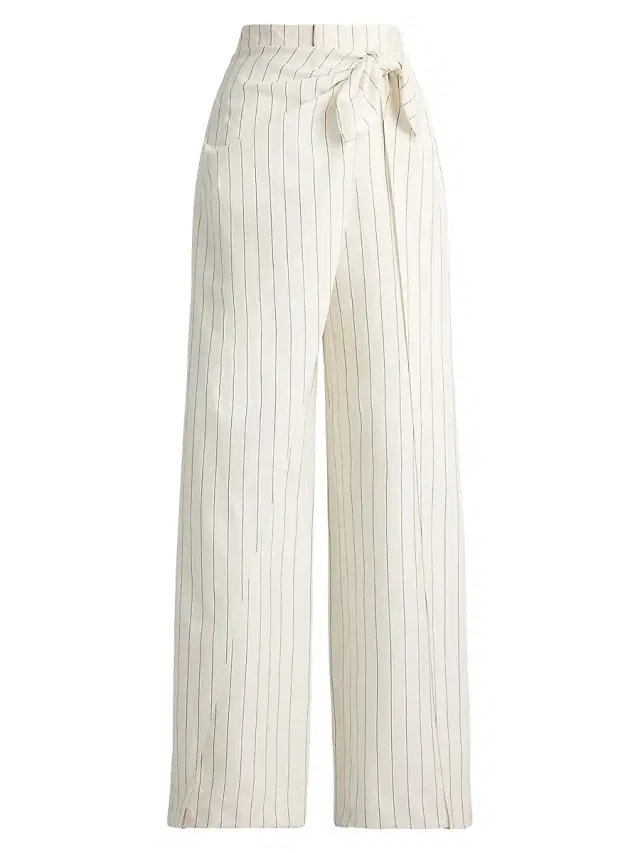 Women's Rennie Striped Washed Pants - Lux Cream Black