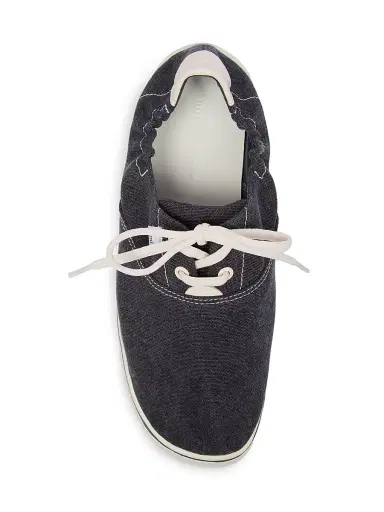 AMI PARIS Men's Tennis Cotton Canvas Sneakers | Thumbnail 3 AMI PARIS Men's Tennis Cotton Canvas Sneakers | Thumbnail 3