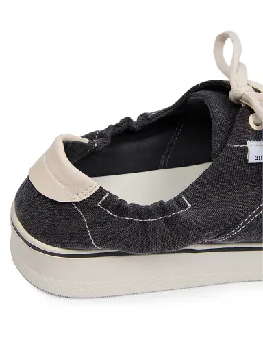 AMI PARIS Men's Tennis Cotton Canvas Sneakers | Thumbnail 5 AMI PARIS Men's Tennis Cotton Canvas Sneakers | Thumbnail 5
