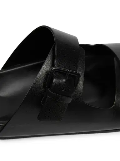 AMI Paris Men's Double Buckle Leather Sandals - Noir | Thumbnail 6 AMI Paris Men's Double Buckle Leather Sandals - Noir | Thumbnail 6