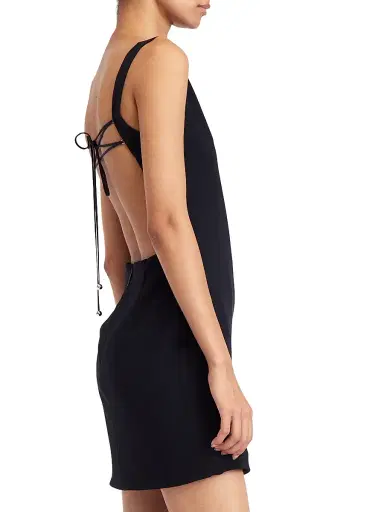 16Arlington Women's Ayre Embellished Feather Minidress - Nero - Size 10 | Thumbnail 3