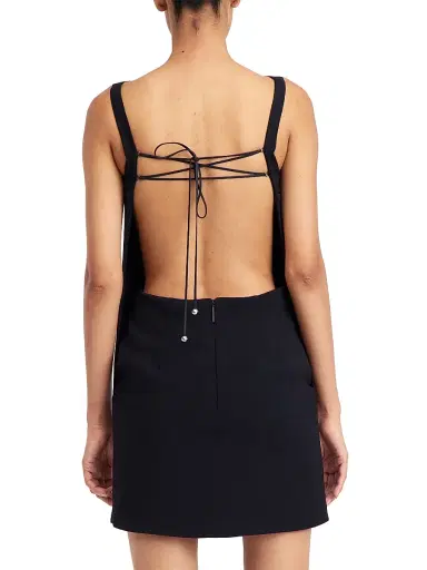 16Arlington Women's Ayre Embellished Feather Minidress - Nero - Size 10 | Thumbnail 4