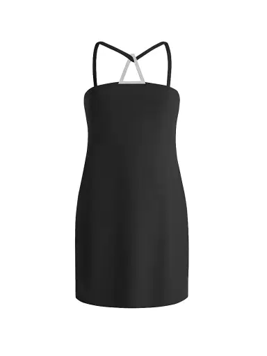 16Arlington Women's Nolo Geometric Minidress - Nero - Size 10 | Thumbnail 1 16Arlington Women's Nolo Geometric Minidress - Nero - Size 10 | Thumbnail 1