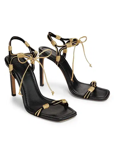 Ulla Johnson Women's Aris 95MM Leather & Suede Stiletto Sandals | Thumbnail 2 Ulla Johnson Women's Aris 95MM Leather & Suede Stiletto Sandals | Thumbnail 2
