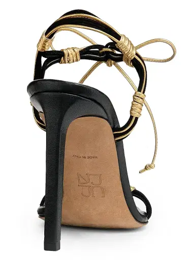 Ulla Johnson Women's Aris 95MM Leather & Suede Stiletto Sandals - Black - Size 10 | Thumbnail 3 Ulla Johnson Women's Aris 95MM Leather & Suede Stiletto Sandals - Black - Size 10 | Thumbnail 3
