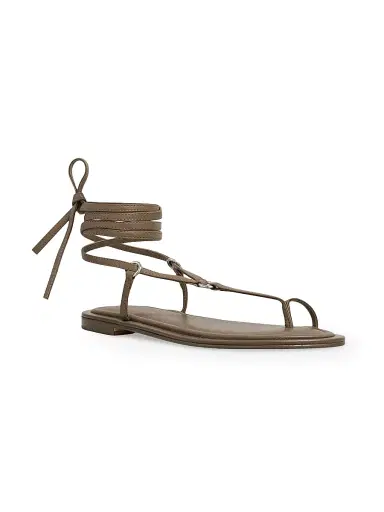 A Emery Women's Tesni Leather Sandals - Sable - Size 11 | Thumbnail 2