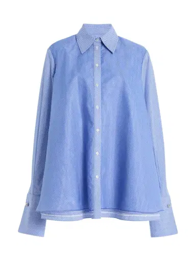 Brandon Maxwell Vaughn Frothy Layered Shirt | Thumbnail 1