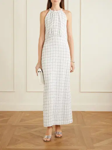 LIBEROWE Celeste cotton-tweed halterneck maxi dress | Thumbnail 2