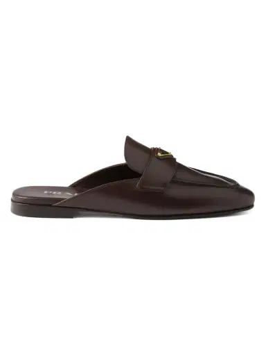 Prada Leather Mules | Thumbnail 3