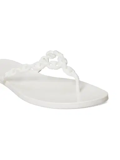 Tory Burch Women's Gemini Link Jelly Sandal - Bianco - Size 9 | Thumbnail 4