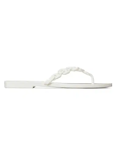 Tory Burch Women's Gemini Link Jelly Sandal - Bianco - Size 9 | Thumbnail 1