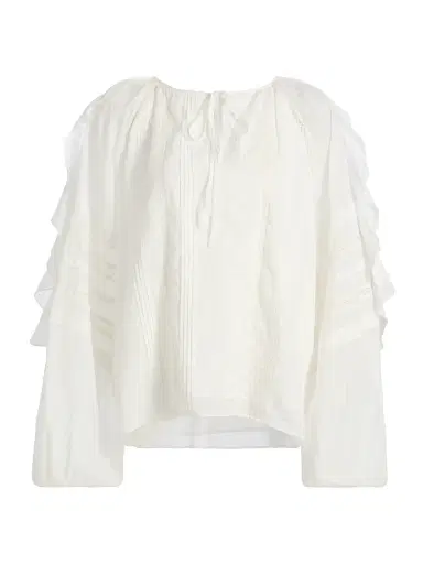 Ramy Brook Women's Tamara Ruffled Cotton Top - White - Size XL | Thumbnail 1 Ramy Brook Women's Tamara Ruffled Cotton Top - White - Size XL | Thumbnail 1