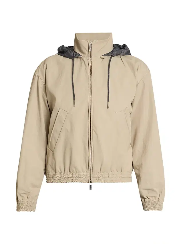 Women's Striped Track Jacket - Beige
