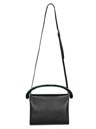 Dries Van Noten Women's Leather Convertible Clutch - Black | Thumbnail 6