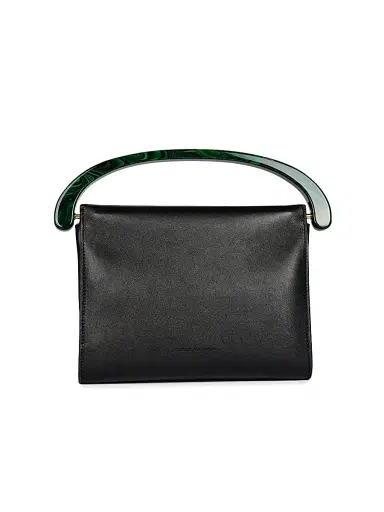 Dries Van Noten Women's Leather Convertible Clutch - Black | Thumbnail 1