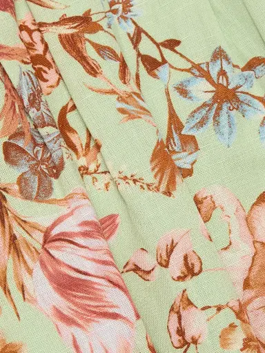 Hemant & Nandita Women's Floral Corset Linen-Cotton Maxi Dress | Thumbnail 7