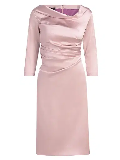 Talbot Runhof Women's Satin Gathered Cocktail Dress | Thumbnail 1 Talbot Runhof Women's Satin Gathered Cocktail Dress | Thumbnail 1
