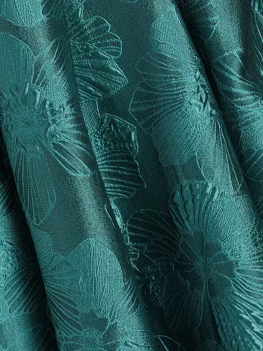 Talbot Runhof Women's Floral Jacquard A-Line Gown - Bay - Size 14 | Thumbnail 7