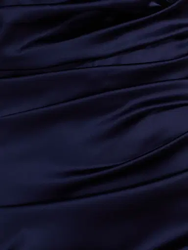 Talbot Runhof Women's Satin Off-the-Shoulder Sheath Gown - Royal Navy - Size 16 | Thumbnail 7 Talbot Runhof Women's Satin Off-the-Shoulder Sheath Gown - Royal Navy - Size 16 | Thumbnail 7
