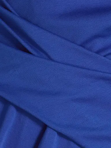 Talbot Runhof Women's Wrapped Cotton-Blend Cocktail Dress - Periwinkle - Size 14 | Thumbnail 7