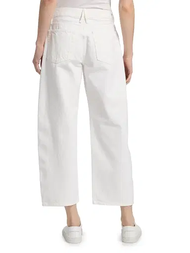 SLVRLAKE Women's Jamie Curved Ankle-Length Jeans - White - Size 32 | Thumbnail 5