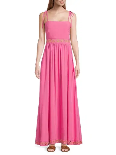 BEACH RIOT Women's Rianne Eyelet-Trimmed Maxi Dress | Thumbnail 2 BEACH RIOT Women's Rianne Eyelet-Trimmed Maxi Dress | Thumbnail 2