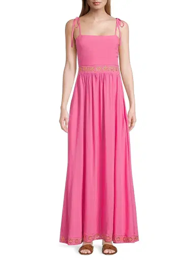 BEACH RIOT Women's Rianne Eyelet-Trimmed Maxi Dress | Thumbnail 3 BEACH RIOT Women's Rianne Eyelet-Trimmed Maxi Dress | Thumbnail 3