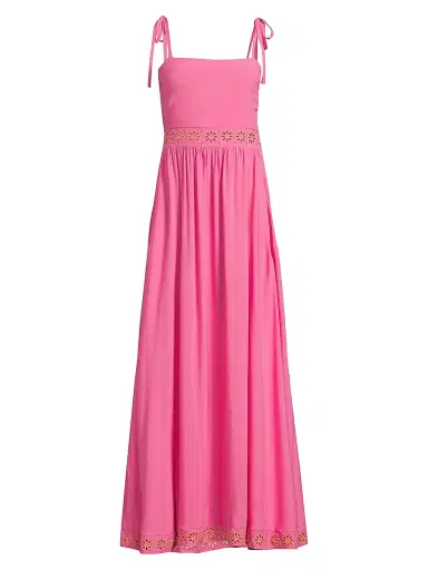 BEACH RIOT Women's Rianne Eyelet-Trimmed Maxi Dress | Thumbnail 1 BEACH RIOT Women's Rianne Eyelet-Trimmed Maxi Dress | Thumbnail 1