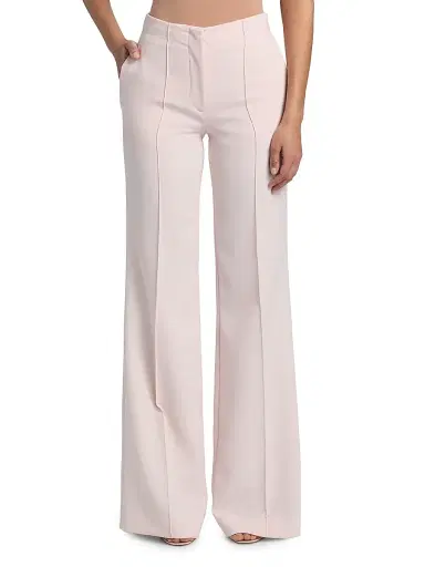 PRABAL GURUNG Women's Stretch-Crepe Straight-Leg Trousers | Thumbnail 3 PRABAL GURUNG Women's Stretch-Crepe Straight-Leg Trousers | Thumbnail 3