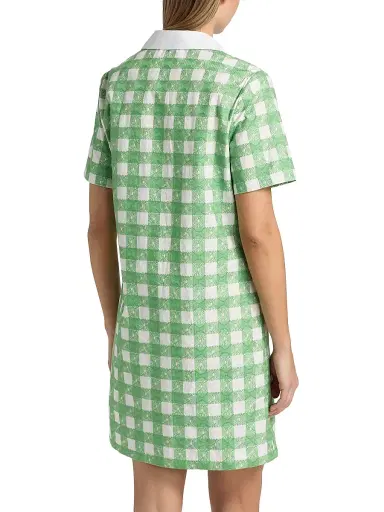 Rosie Assoulin Women's Rugby Checked Cotton Minidress | Thumbnail 5 Rosie Assoulin Women's Rugby Checked Cotton Minidress | Thumbnail 5