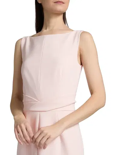 PRABAL GURUNG Women's Stretch Crepe Boatneck Sheath Dress - Petal Pink - Size 8 | Thumbnail 6 PRABAL GURUNG Women's Stretch Crepe Boatneck Sheath Dress - Petal Pink - Size 8 | Thumbnail 6