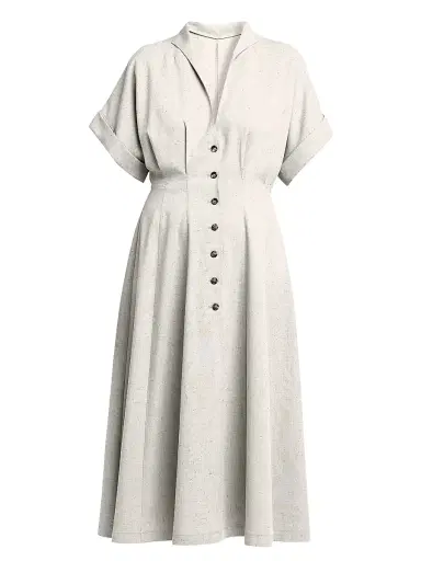 Alberta Ferretti Women's Fit & Flare Midi-Shirtdress | Thumbnail 1 Alberta Ferretti Women's Fit & Flare Midi-Shirtdress | Thumbnail 1
