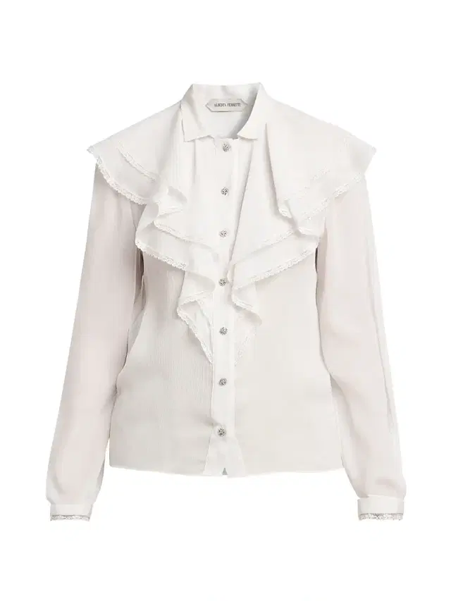 Alberta Ferretti Women's Ruffled Button-Front Blouse