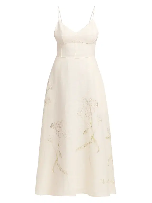 Alberta Ferretti Women's Floral Linen Maxi Dress
