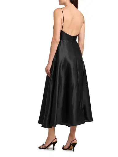 Alberta Ferretti Women's Silk Midi-Dress | Thumbnail 5 Alberta Ferretti Women's Silk Midi-Dress | Thumbnail 5