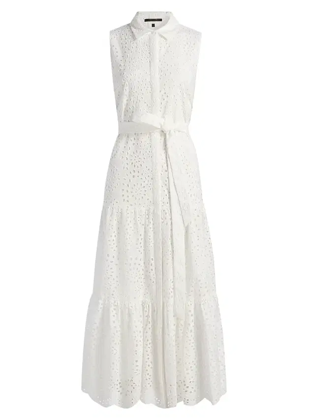 Kobi Halperin Women's Camila Embroidered Eyelet Midi-Dress - White