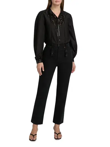Kobi Halperin Women's Harper Sequined Lace Blouse | Thumbnail 2 Kobi Halperin Women's Harper Sequined Lace Blouse | Thumbnail 2