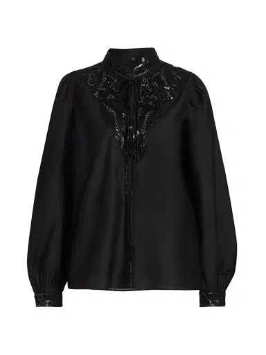 Kobi Halperin Women's Harper Sequined Lace Blouse | Thumbnail 1 Kobi Halperin Women's Harper Sequined Lace Blouse | Thumbnail 1