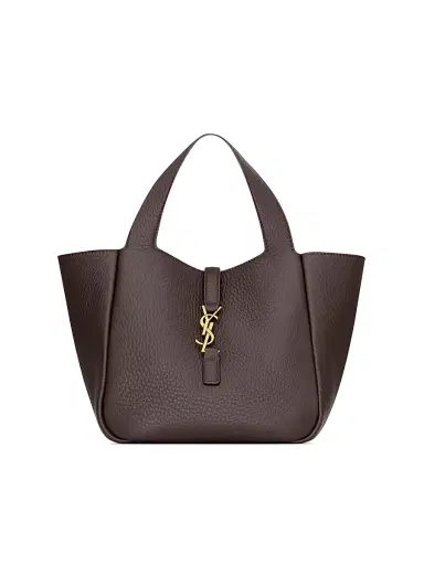 Saint Laurent Women's Le 5 à 7 Baby Bea Top Handle Bag in Grained Leather | Thumbnail 1 Saint Laurent Women's Le 5 à 7 Baby Bea Top Handle Bag in Grained Leather | Thumbnail 1