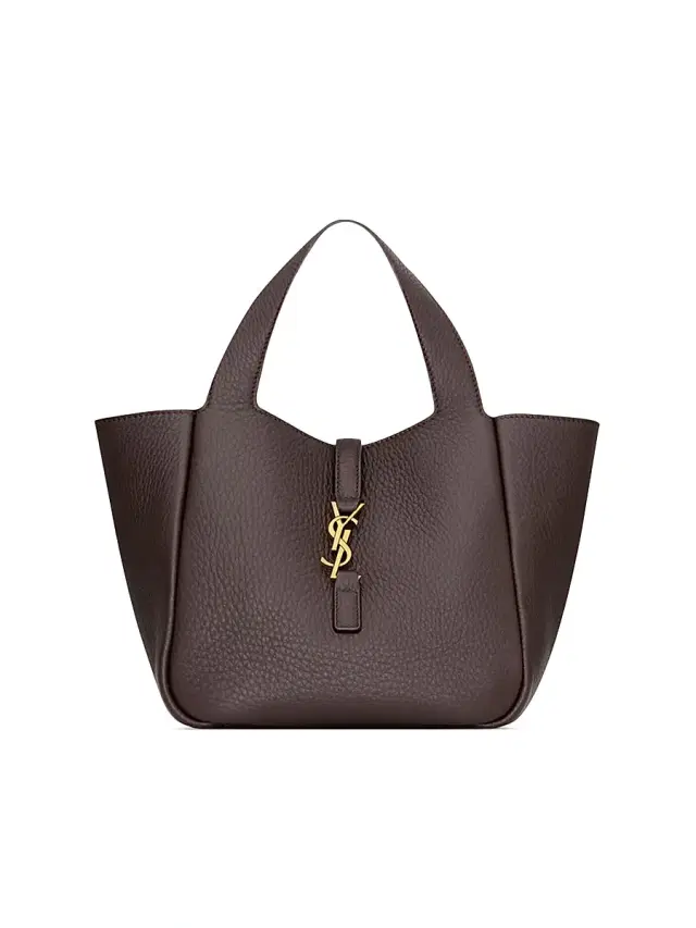 Saint Laurent Women's Le 5 à 7 Baby Bea Top Handle Bag in Grained Leather - Arabica