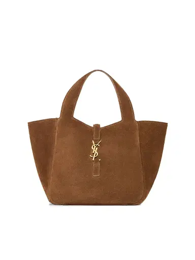 Saint Laurent Women's Le 5 à 7 Baby Bea Top Handle Bag in Suede | Thumbnail 1 Saint Laurent Women's Le 5 à 7 Baby Bea Top Handle Bag in Suede | Thumbnail 1