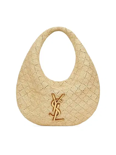 Saint Laurent Women's Icare Hobo Bag in Raffia - Natural | Thumbnail 1