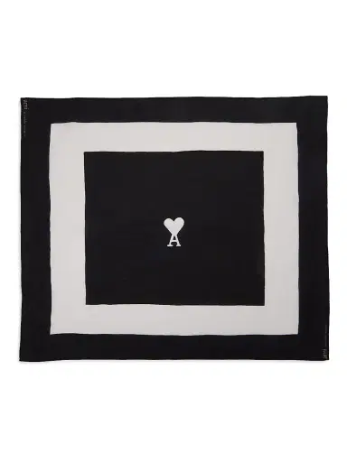 AMI PARIS Men's Ami de Coeur Logo Printed Scarf | Thumbnail 1 AMI PARIS Men's Ami de Coeur Logo Printed Scarf | Thumbnail 1