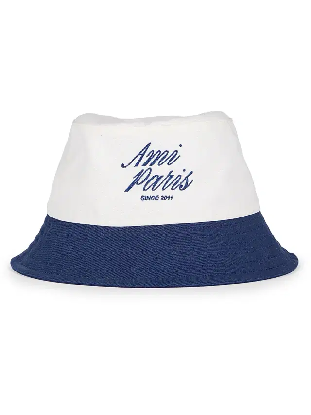 Men's Script Logo Bi-Color Canvas Bucket Hat - Encre Blanc Creme Men's Script Logo Bi-Color Canvas Bucket Hat - Encre Blanc Creme