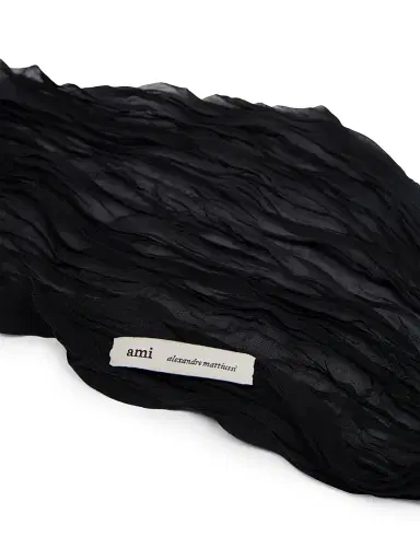 AMI PARIS Men's Crumpled Gavroche Scarf | Thumbnail 3 AMI PARIS Men's Crumpled Gavroche Scarf | Thumbnail 3