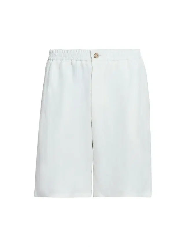 Men's Linen-Blend Shorts - Blanc Creme