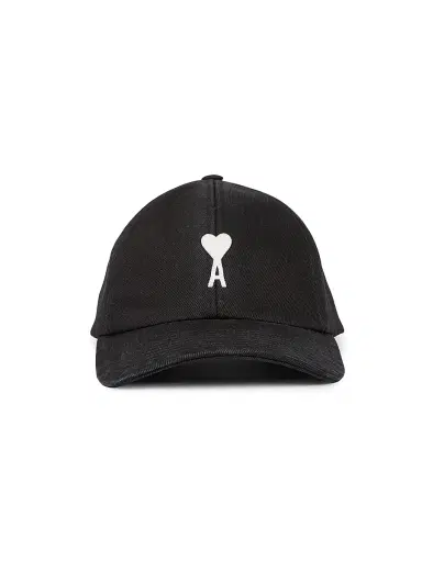 AMI Paris Men's Felt Ami de Coeur Baseball Cap - Noir | Thumbnail 2 AMI Paris Men's Felt Ami de Coeur Baseball Cap - Noir | Thumbnail 2