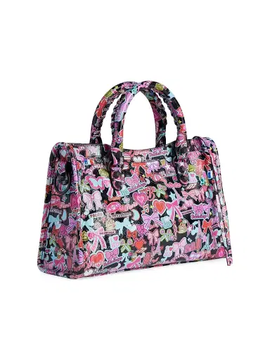 Balenciaga Women's Le City Top Handle Bag - Black Multicolor | Thumbnail 3