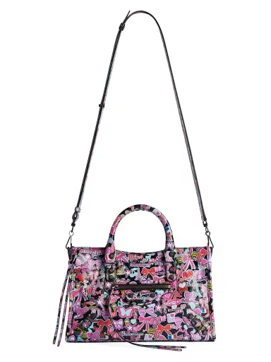 Balenciaga Women's Le City Top Handle Bag - Black Multicolor | Thumbnail 5
